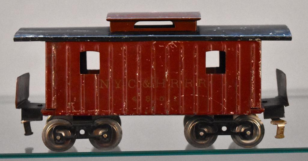 Early Lionel prewar standard gauge 117 NYC & HRRR: Early Lionel prewar standard gauge 117 NYC & HRRR caboose, all original, C5.