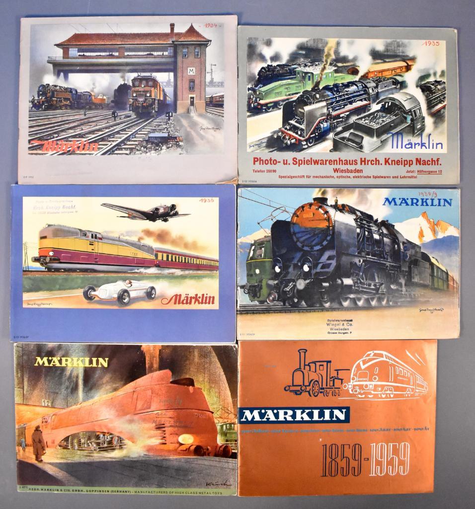 Six vintage Marklin consumer catalogs 1932-59 (1 of 4)