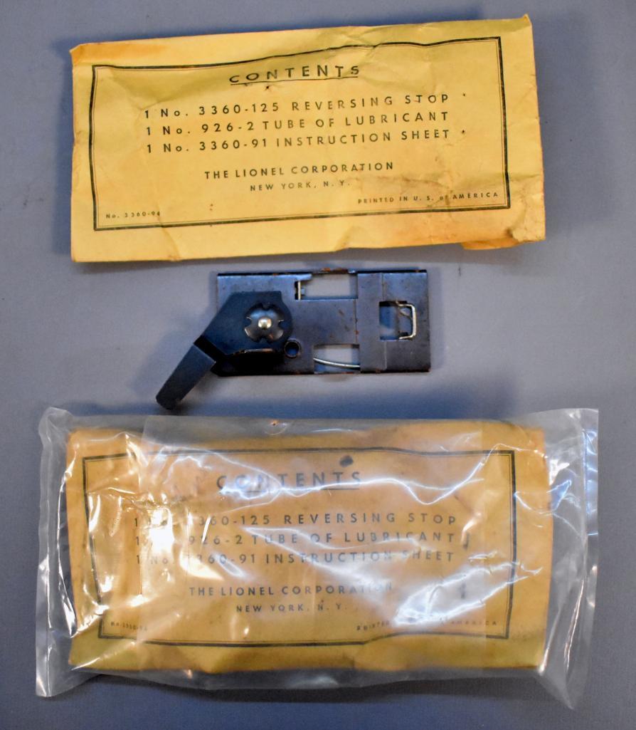 Two Lionel postwar O 3360-94 packets one sealed: Two Lionel postwar O 3360-94 packets to include one sealed and one opened with only one track trip.