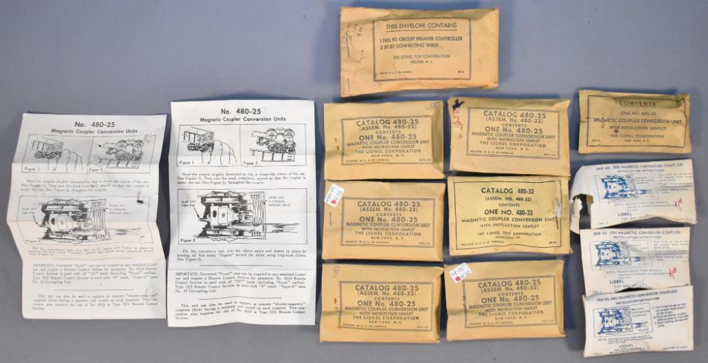 Eleven Lionel postwar and MPC era 480-25 coupler (1 of 5)