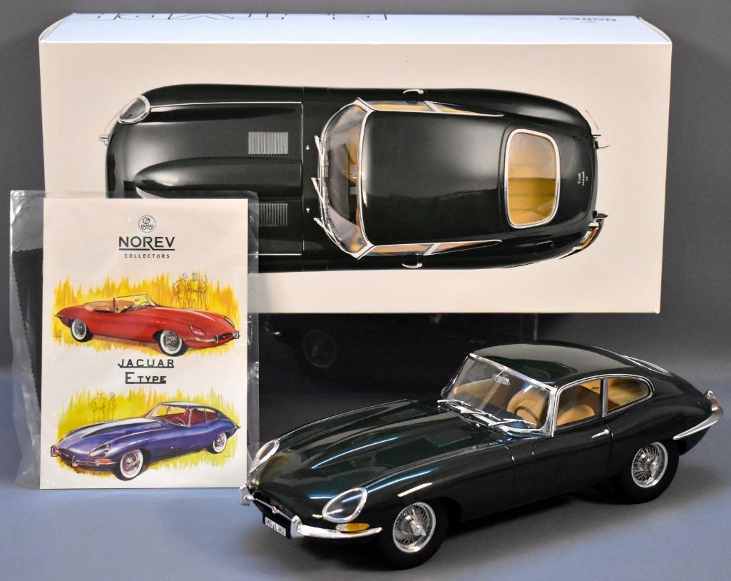 Norev 1/12 scale green 1961 Jaguar E-Type coupe die (1 of 10)