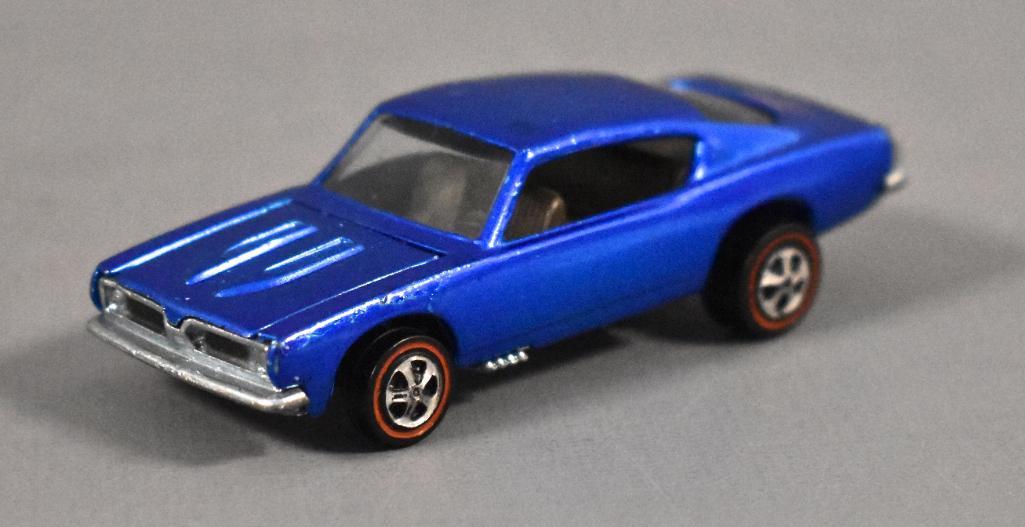 Redline Hot Wheels US Blue Custom Barracuda Loose (1 of 9)