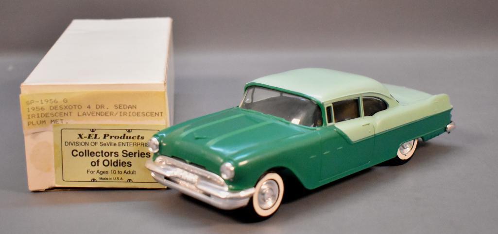 X-EL 1956 Pontiac Star Chief promo car Jo-Han: X-EL 1956 Pontiac Star Chief hardtop promo car Jo-Han reproduction, light green over dark green in excellent condition as seen in the photos.