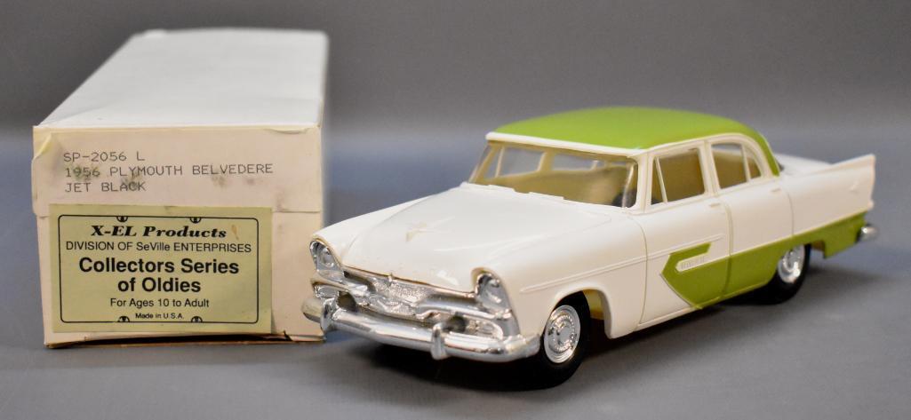 X-EL 1956 Oldsmobile Ninety Eight Holiday promo car: X-EL 1956 Oldsmobile Ninety Eight Holiday promo car Jo-Han reproduction, light green over white in excellent to near mint condition as seen in the photos.