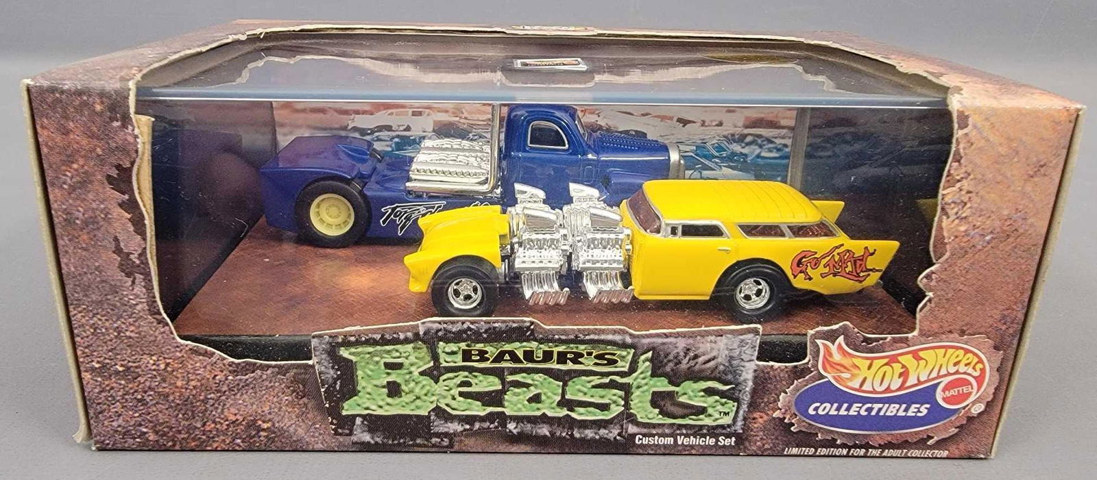 Mattel Hot Wheels Hot Rod series 3 23206 Baur's Beasts: Mattel Hot Wheels Hot Rod series 3 23206 Baur's Beasts, mint cars in a near mint case an excellent original box.