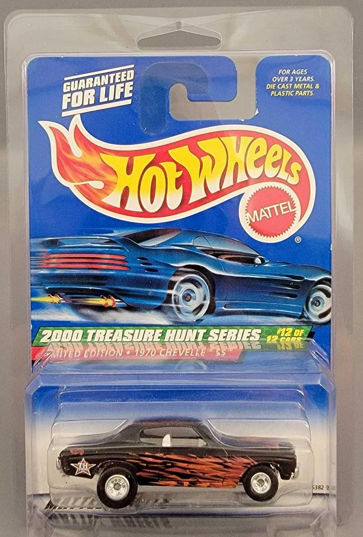 Mattel Hot Wheels 2000 Treasure Hunt 1970 Chevelle SS: Mattel Hot Wheels 2000 Treasure Hunt 1970 Chevelle SS, mint on a near mint card in a protecto pack.