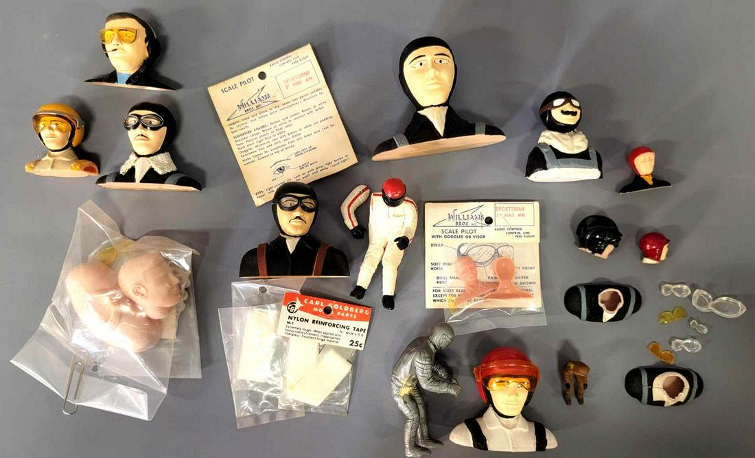 Group of vintage  mixed aircraft pilot of  mixed scales (1 of 3)