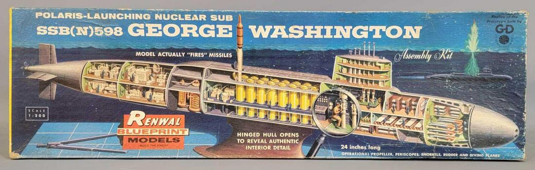 Renwal Polaris George  Washington Submarine plastic (1 of 10)