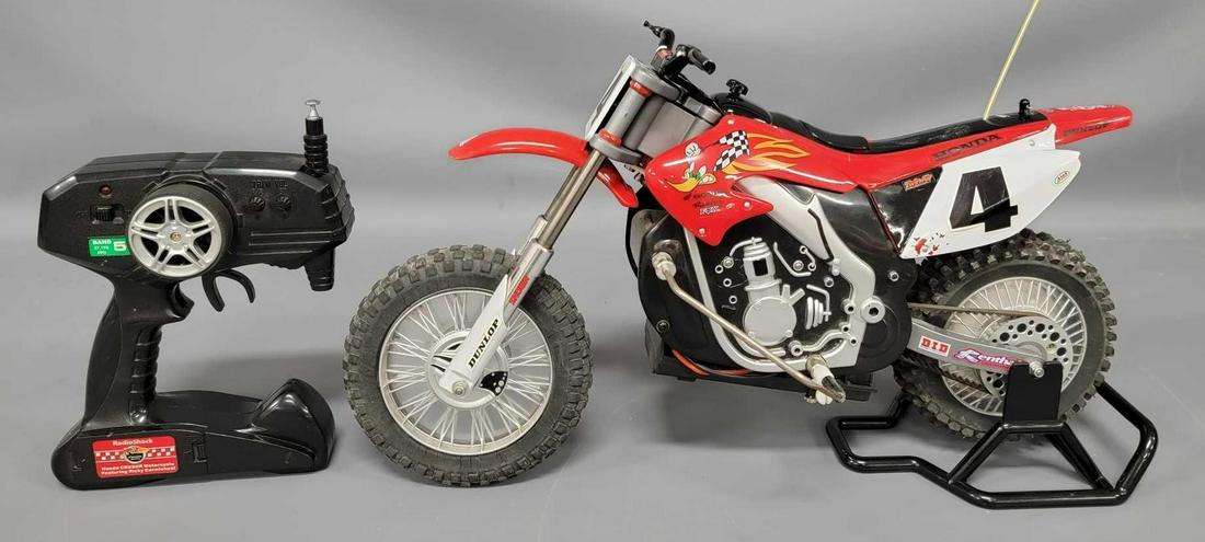 Radio Shack Ricky Carmichael Remote Control motorcycle. (1 of 9)