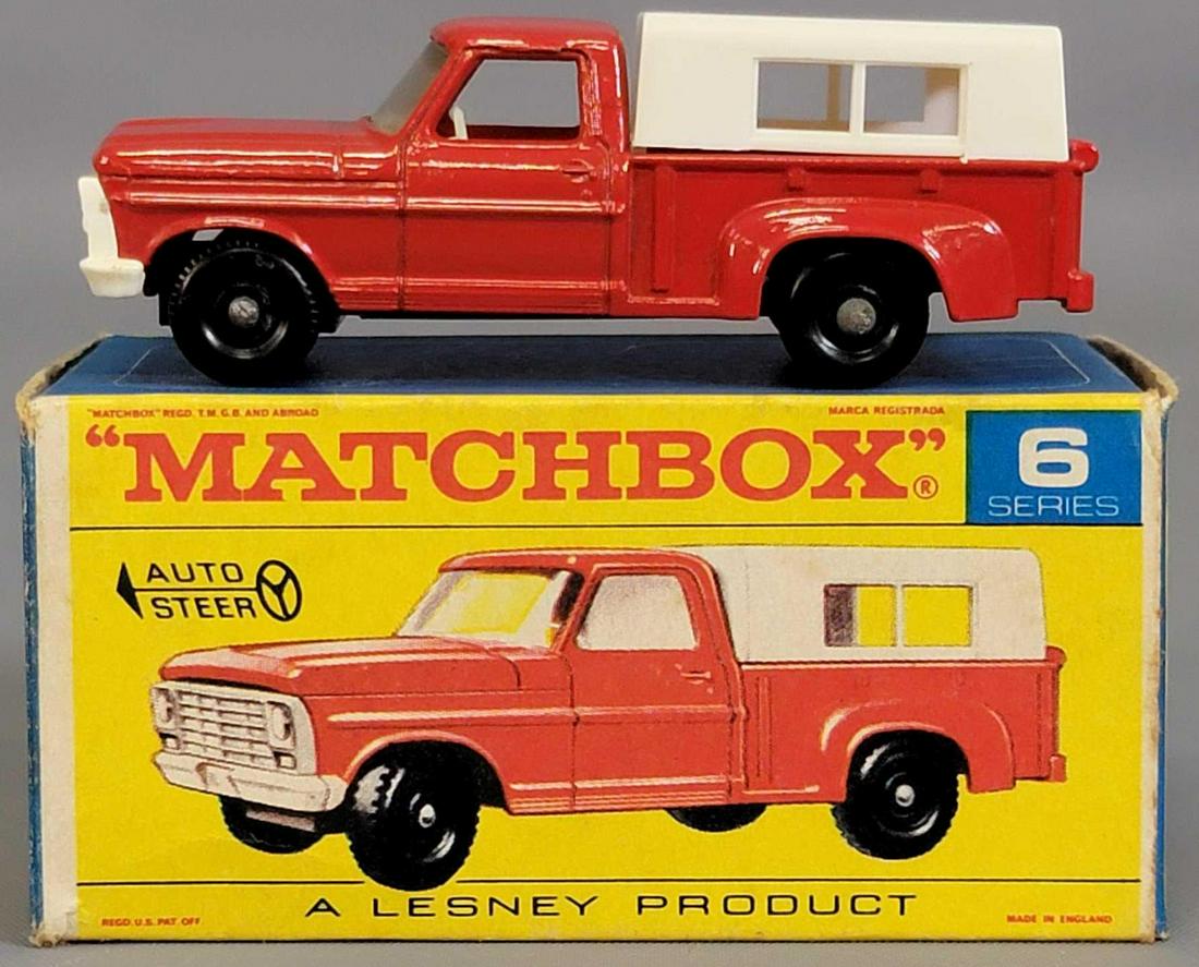 Lesney Matchbox Red #6 Ford Pick Up In Original Box