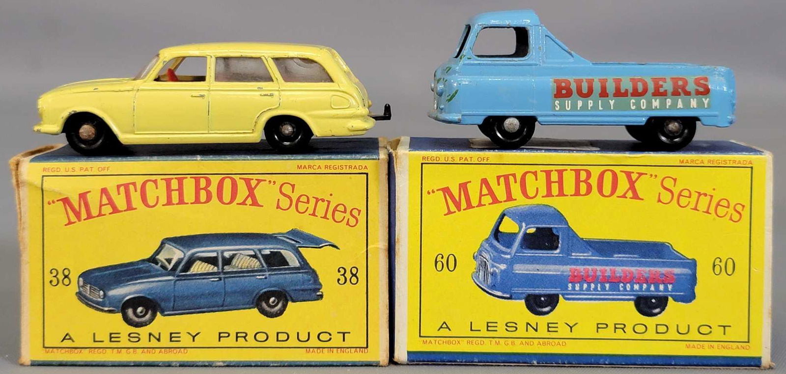 Group of two Lesney Matchbox #60 & #38  in original (1 of 6)