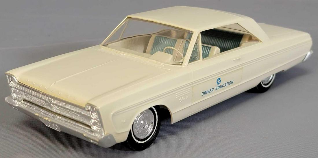 1965 Dodge Fury III coupe Driver Education coaster: 1965 Dodge Fury III coupe Driver Education coaster promo car with torsion bars, near mint condition as seen in the photos.
