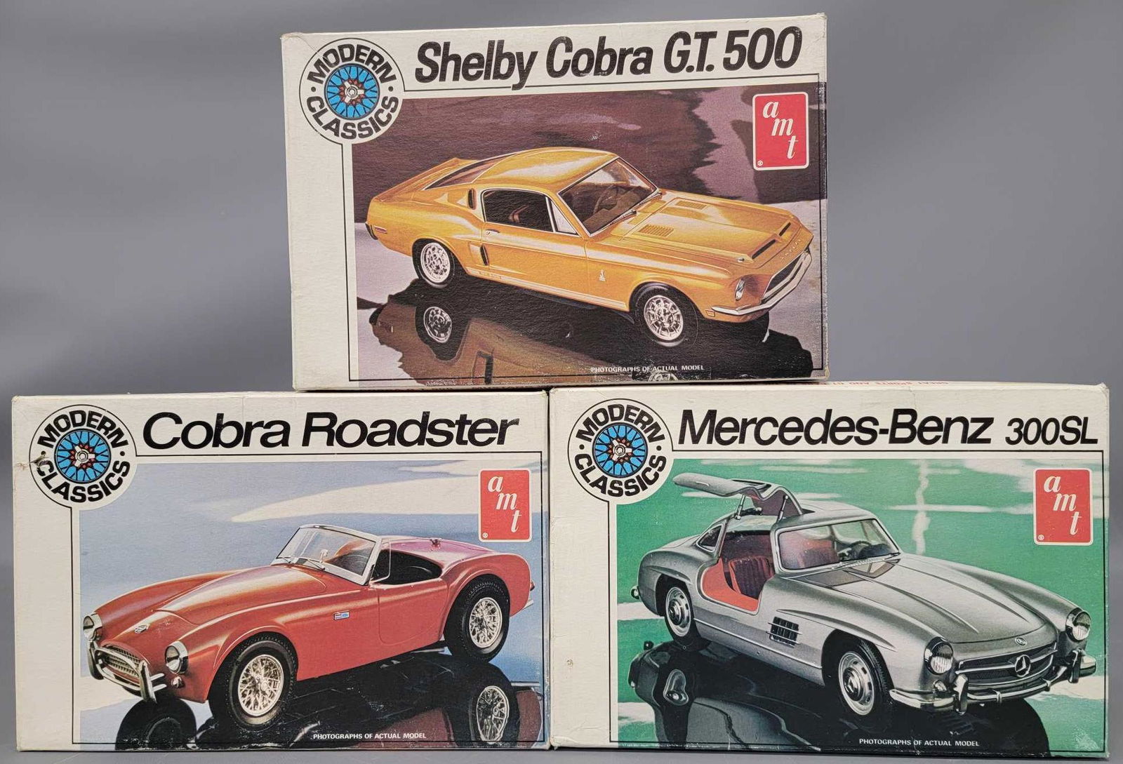 Group of three AMT Modern Classics 1:25 scale model kit (1 of 6)