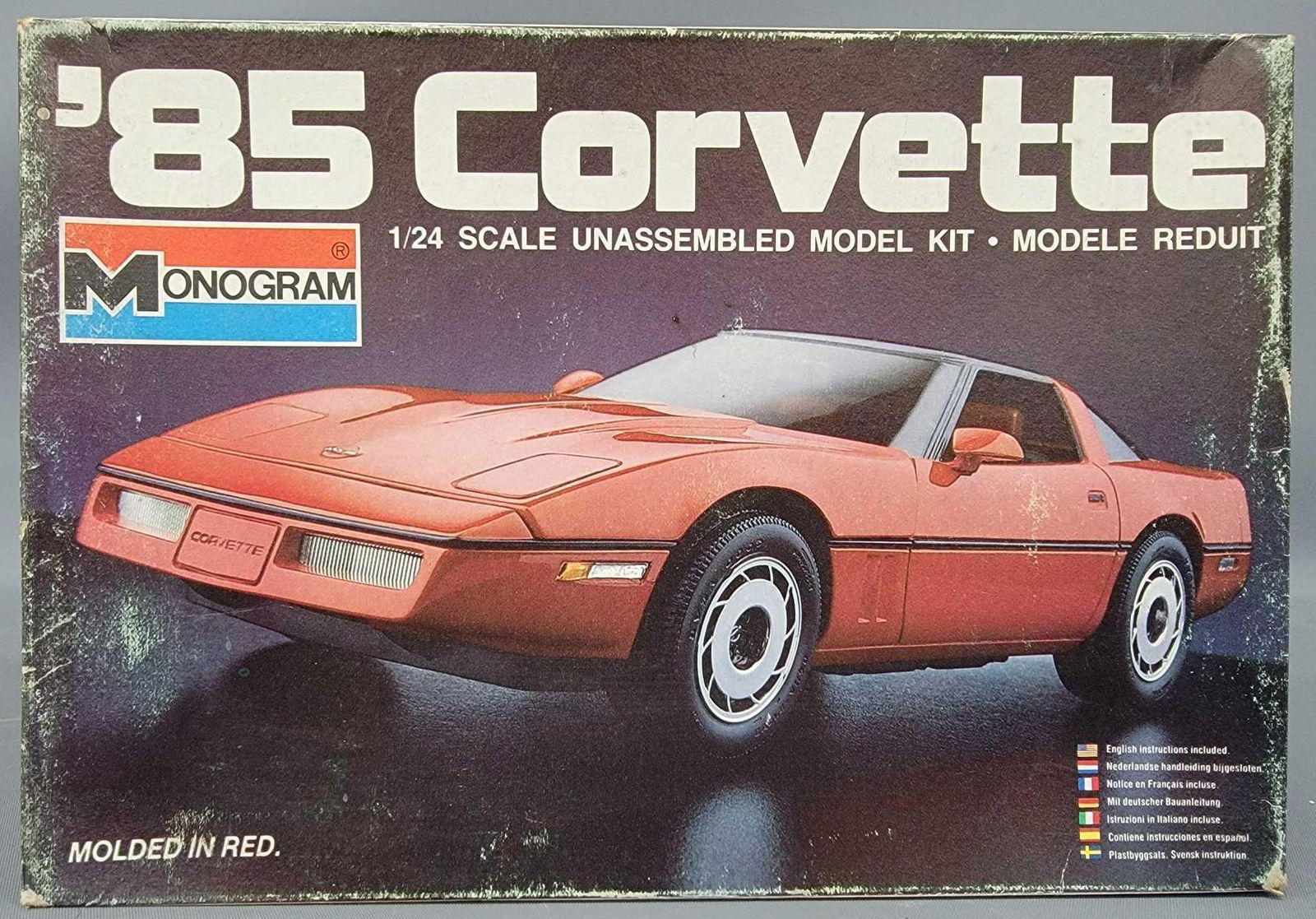 Monogram '85 Corvette 1:24 scale model kit 2209 Mint (1 of 6)