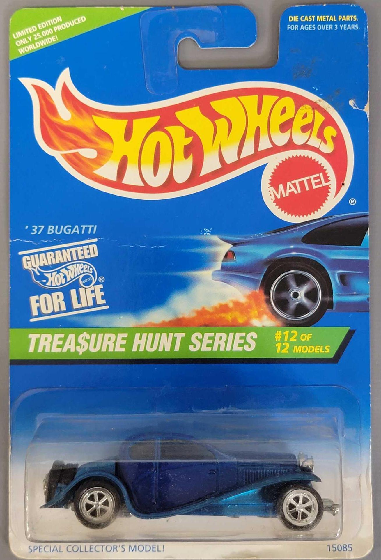 Hot Wheels 1996 Treasure Hunt '37 Bugatti on sealed (1 of 7)