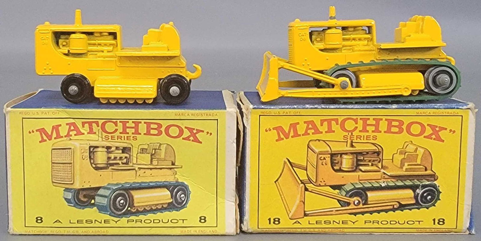 Group of two Lesney Matchbox Caterpillar  vehicles in (1 of 6)