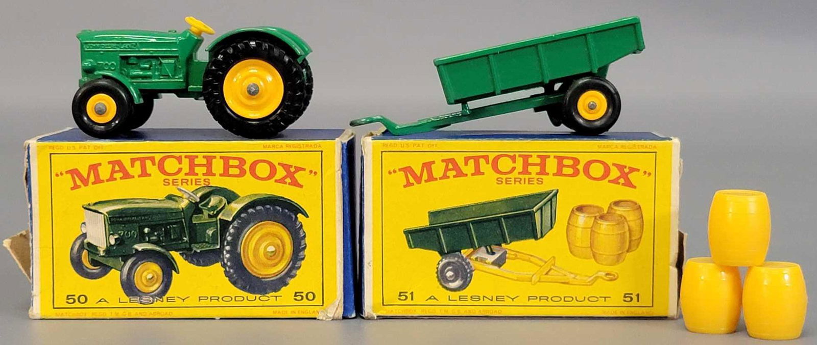 Group of two Lesney Matchbox New Model Tractor and (1 of 7)