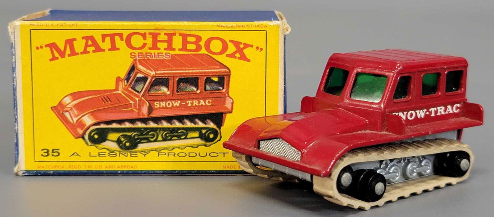 Lesney Matchbox 35 Snow-Trac in original E series box (1 of 7)