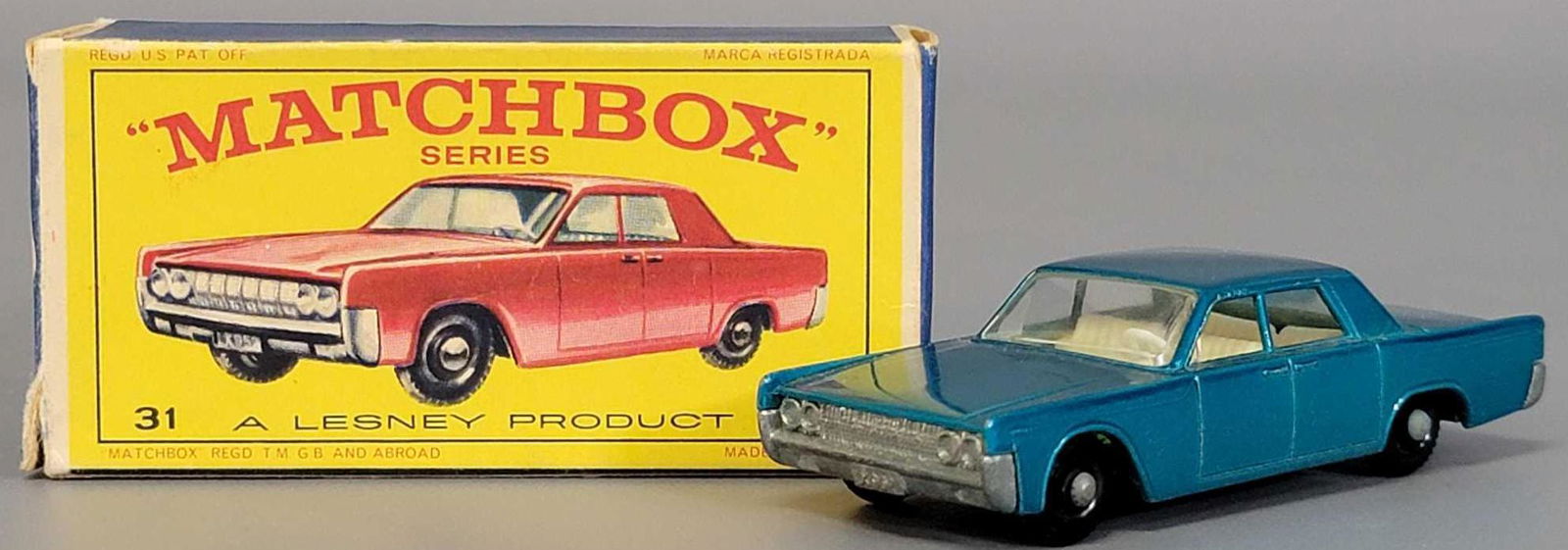 Lesney Matchbox 31 Lincoln Continental in original E (1 of 7)