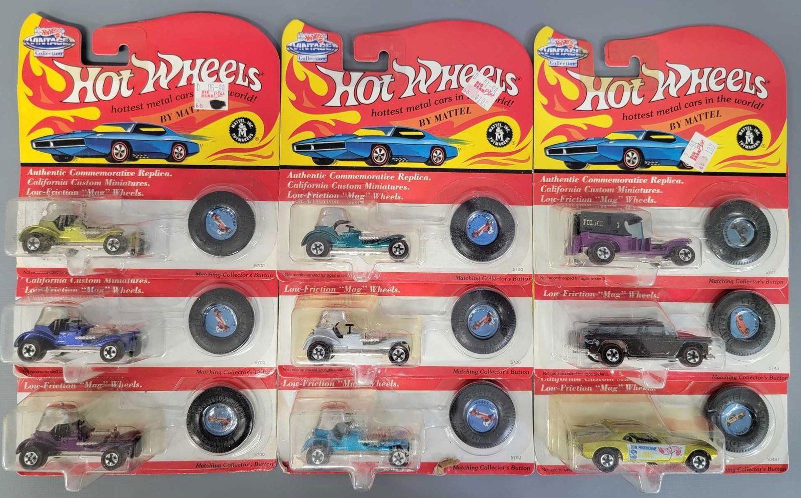 Two Hot Wheels Vintage Collection Snake & Mongoose