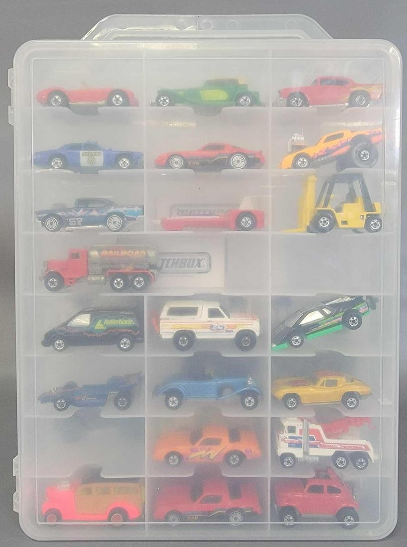 48 car clear case with blackwall Hot Wheels and 1980's (1 of 4)