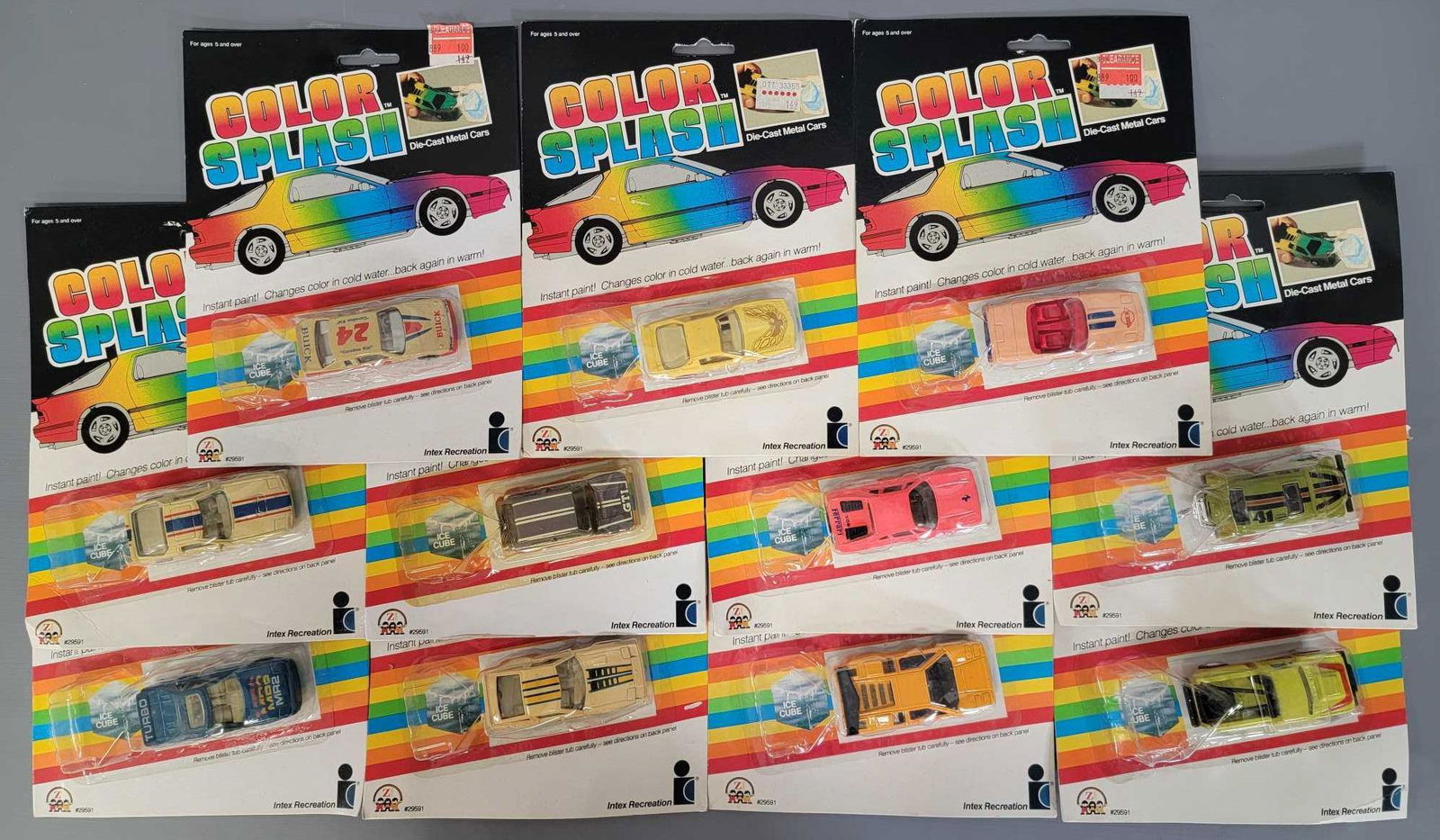 Eleven different Zee Toys Color Splash die cast cars on (1 of 4)