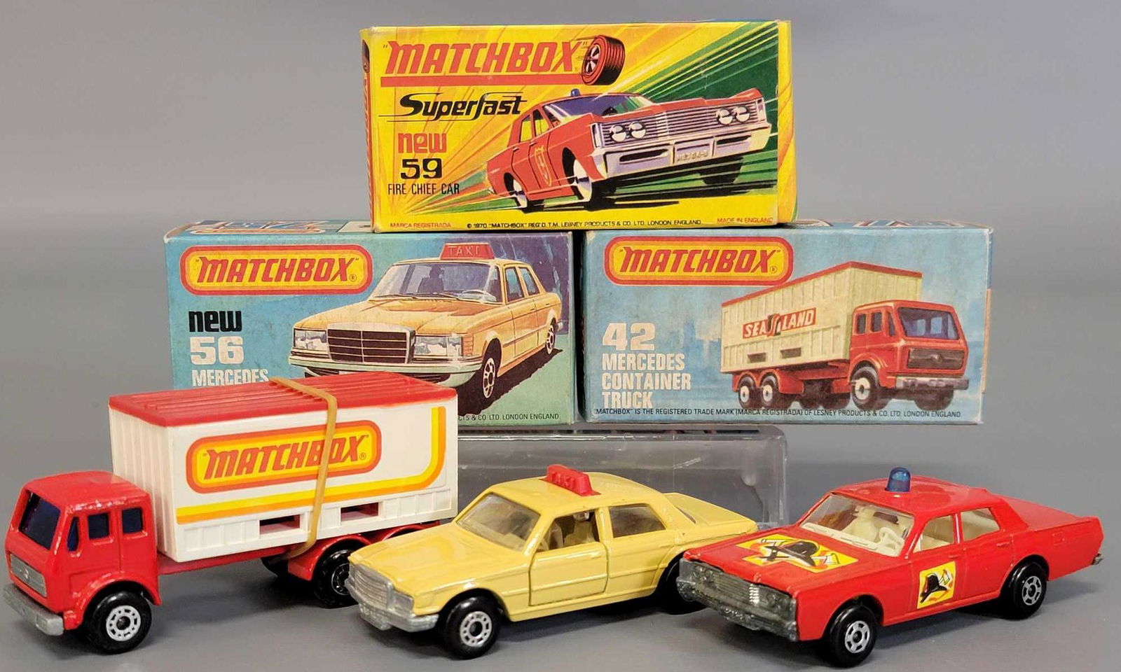 Three Matchbox Superfast die cast MIB (1 of 7)