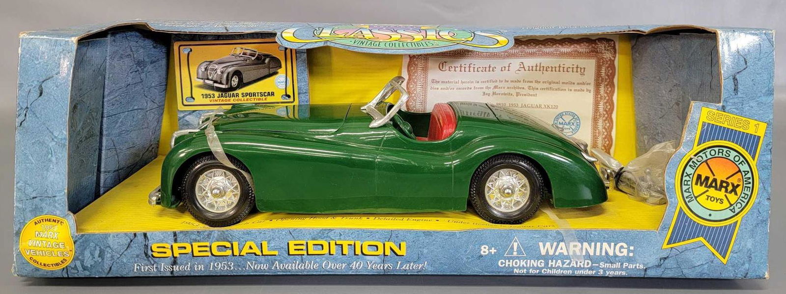 1996 Marx Classics 1953 Jaguar plastic car in original (1 of 7)