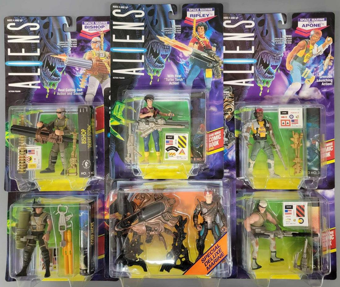 Kenner Aliens Space Marine action figure set MOC (1 of 7)