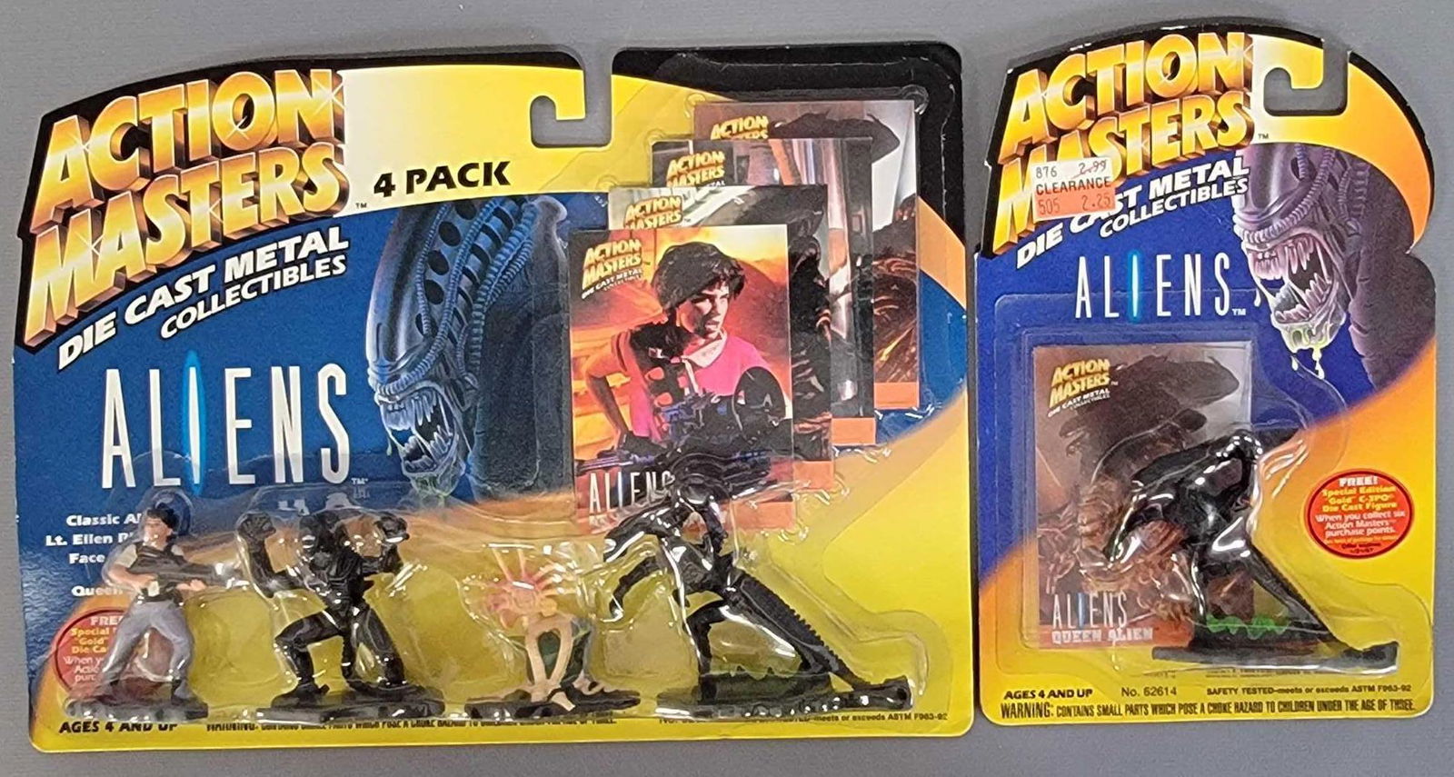 Kenner Action Masters Aliens die cast figures MOC (1 of 4)