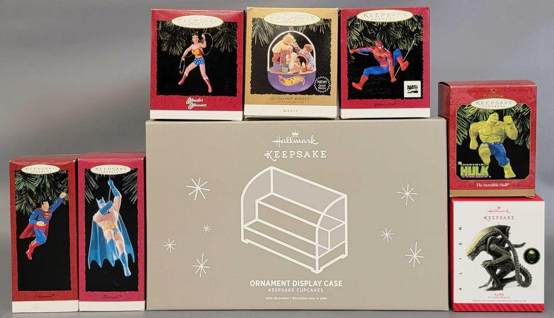 Group of Hallmark Superhero keepsake ornaments and (1 of 5)