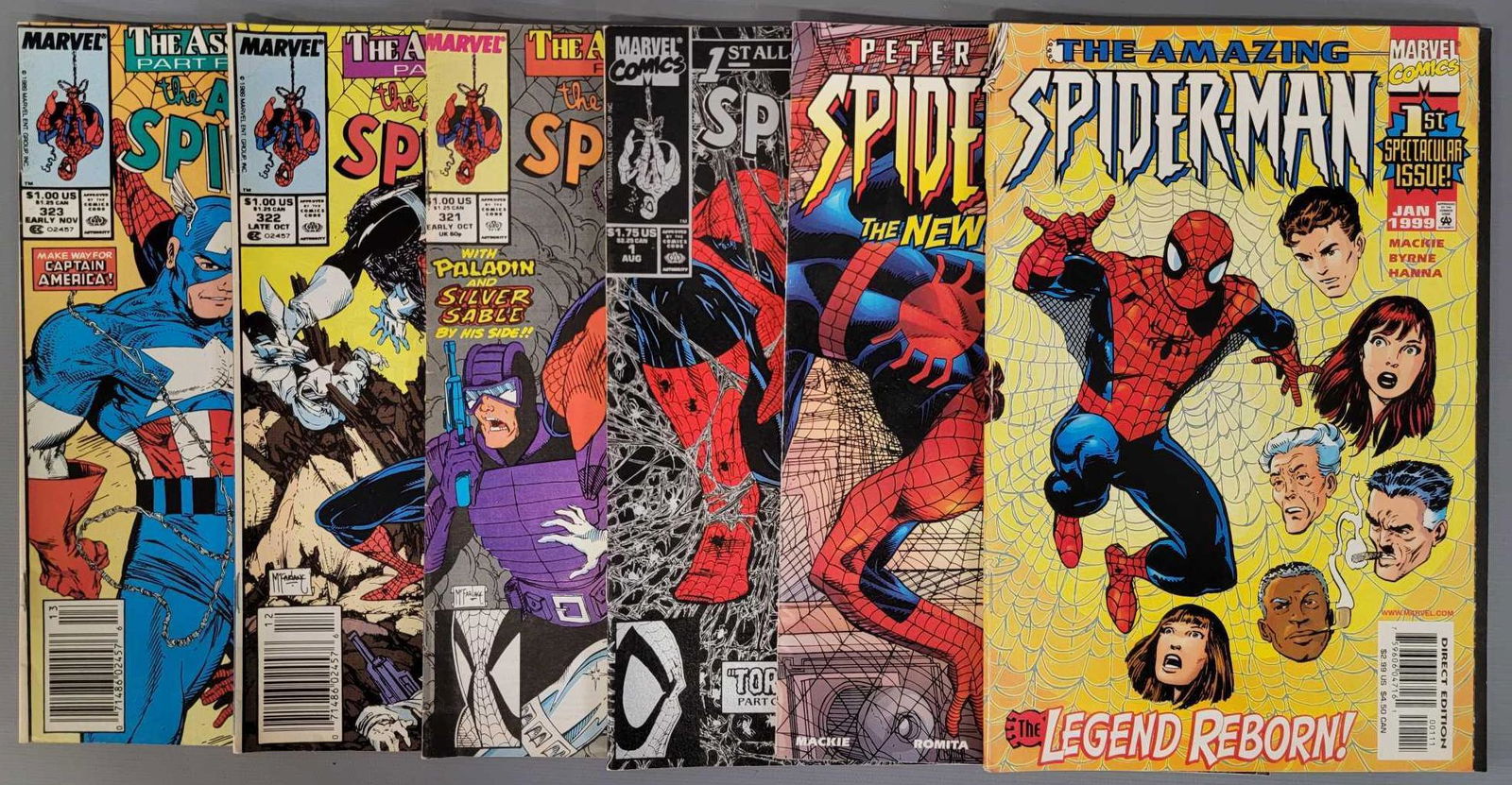 1990 Spiderman 1 Amazing Spiderman 321 322 323 Peter (1 of 5)