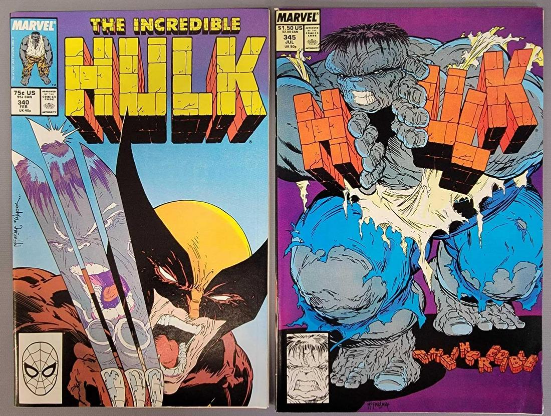 Incredible Hulk 340 and 345 McFarlane Wolverine FN/VF (1 of 7)