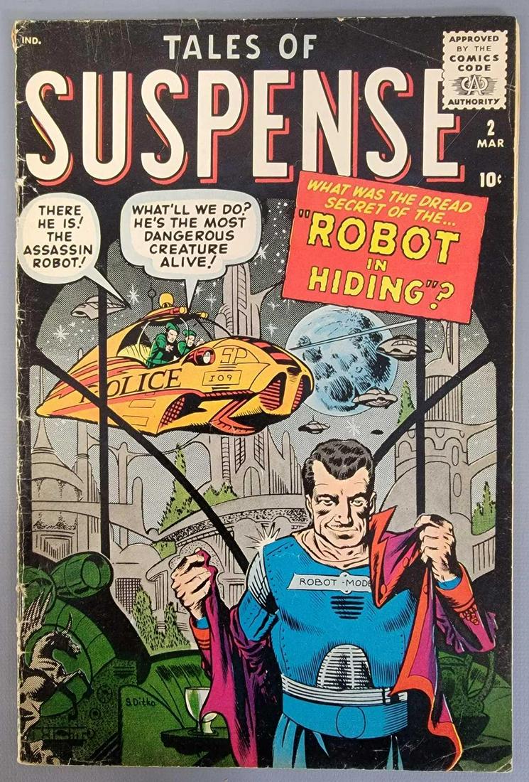 Atlas Tales of Suspense 2 1959 Steve Ditko cover VG- (1 of 8)
