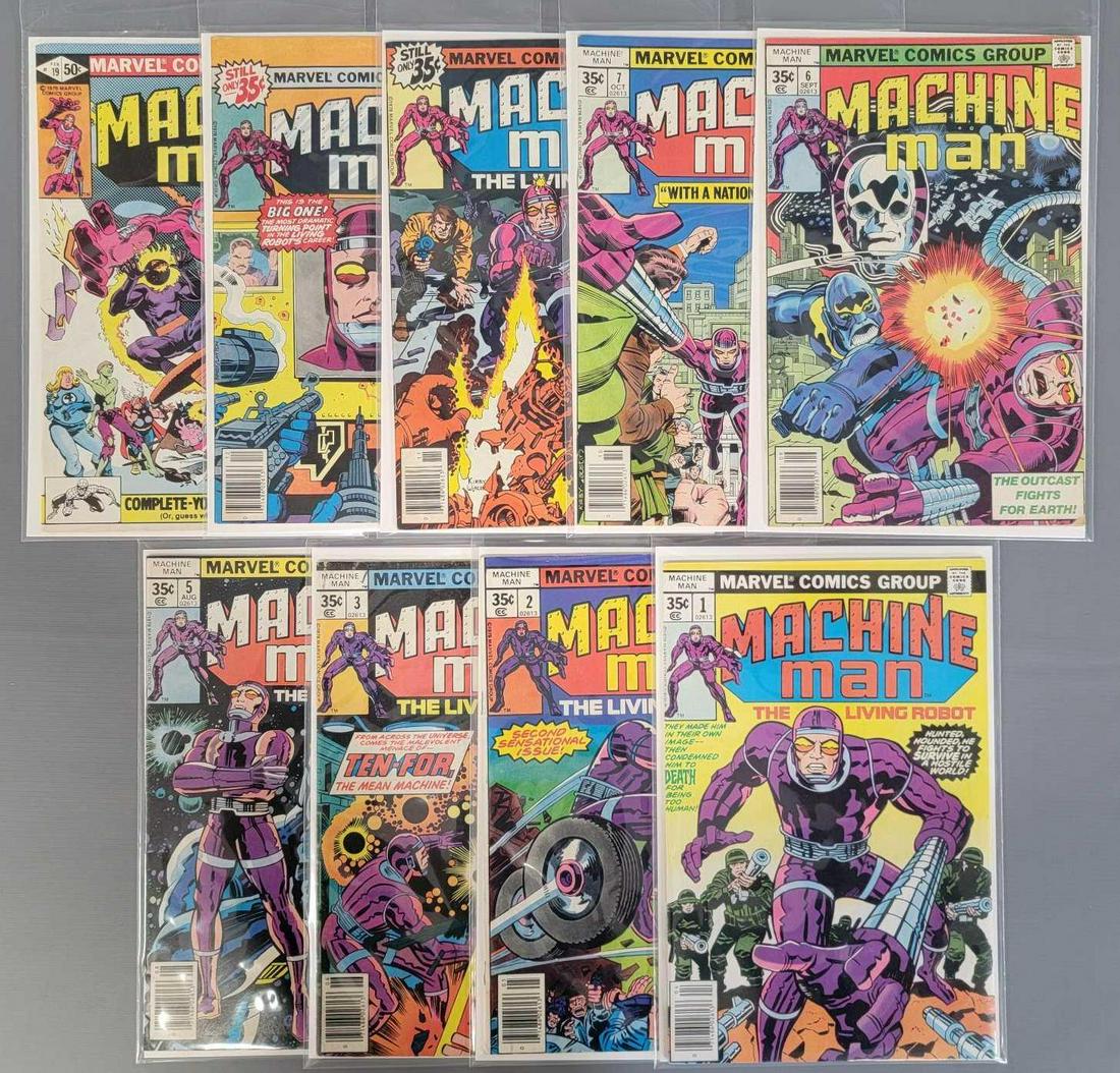 Nine Marvel Machine Man 1-19 FN to VF 6.0-8.0 (1 of 3)