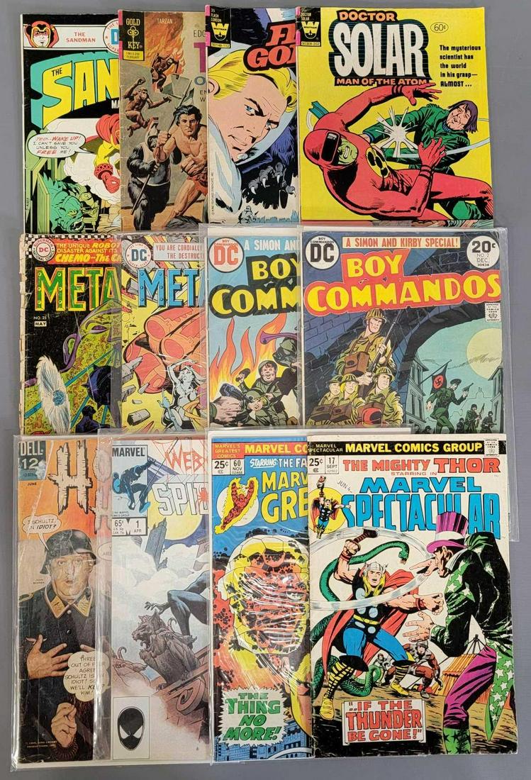 Mixed group of twelve 1960's to 80's comic books in (1 of 4)