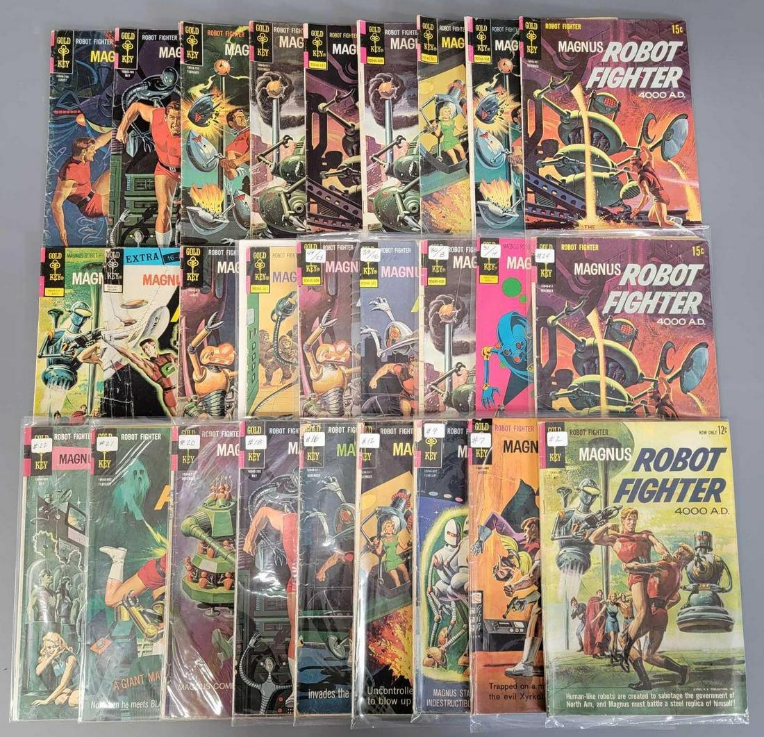 27 Gold Key Magnus Robot Fighter comics G- to VG+ (1 of 5)