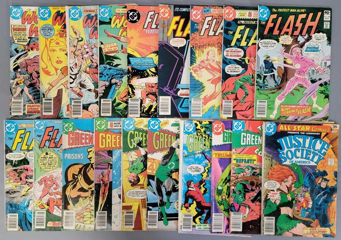 Eighteen DC superhero comics Flash Green Lantern and (1 of 3)