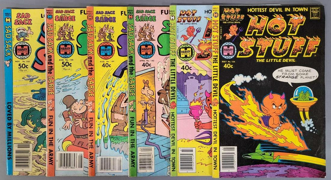 Six Harvey Hot Stuff and Sad Sack comics (1 of 3)