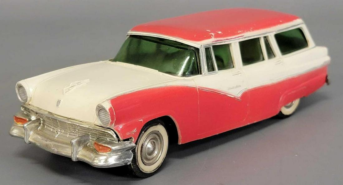 1956 two tone red Ford wagon Line drive promo car (1 of 8)