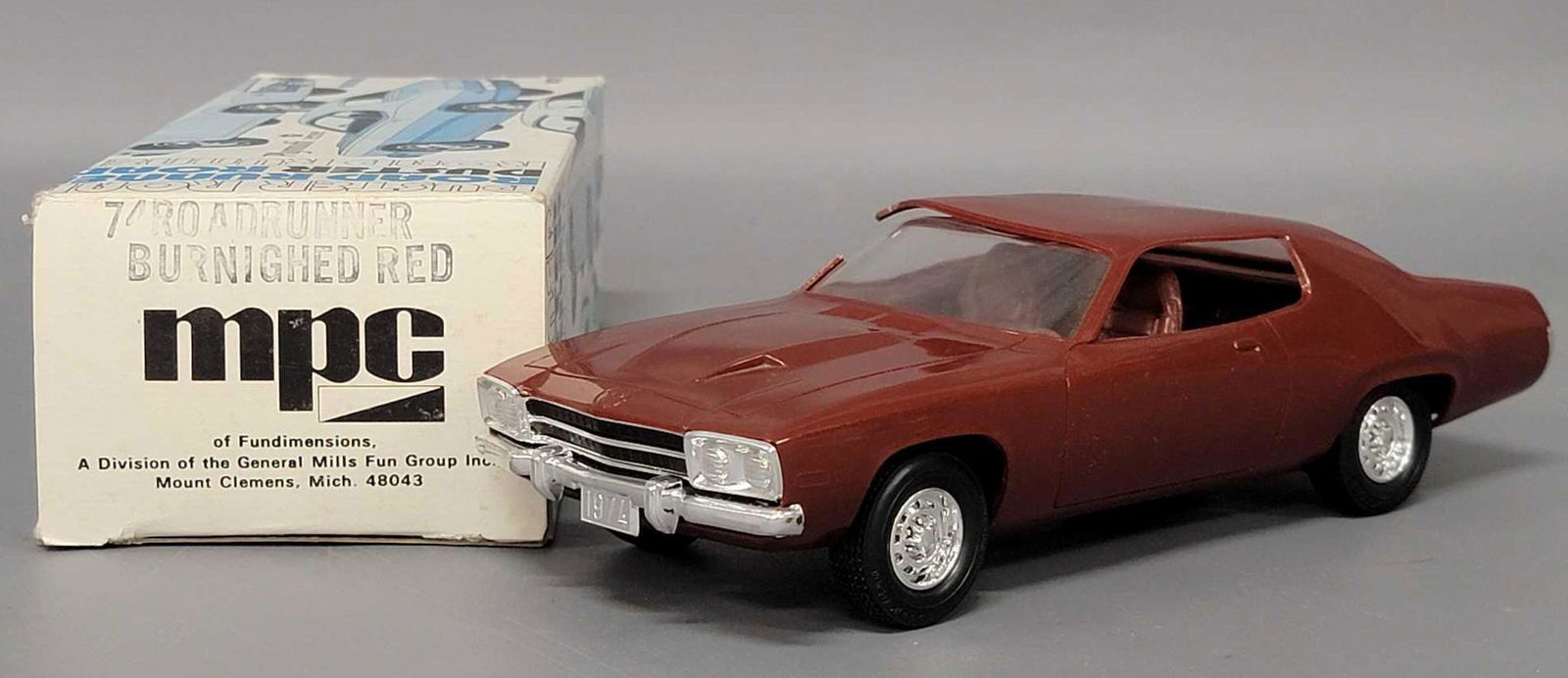 1974 MPC Burnished Red Plymouth Roadrunner 2 door coupe (1 of 8)