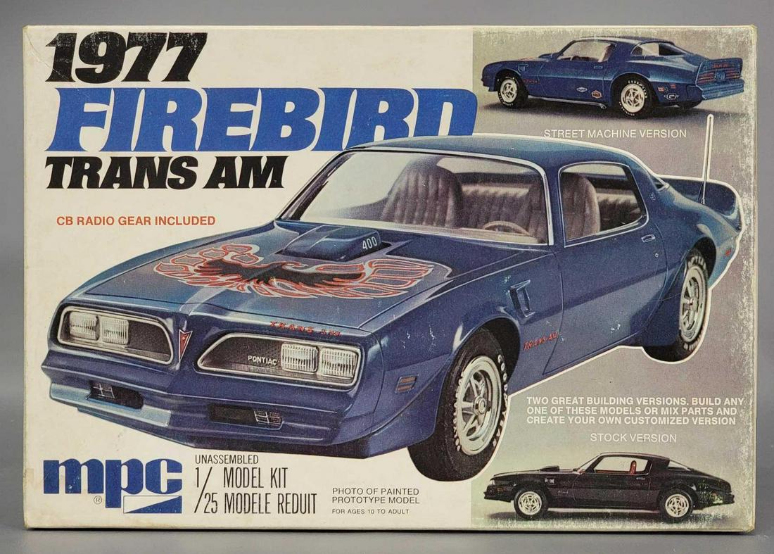 MPC 1-7715 1/25 1977 Pontiac Firebird unbuilt in (1 of 5)