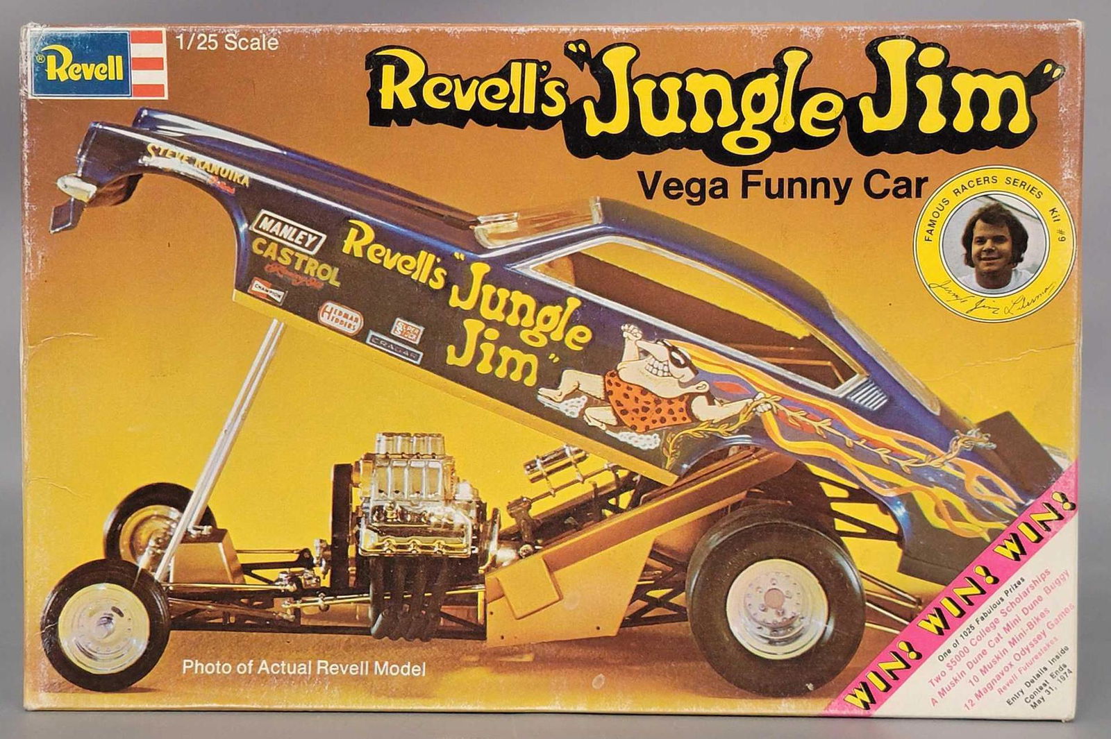 Unbuilt Revell Jungle Jim Vega Funny Car 1/25 scale (1 of 8)