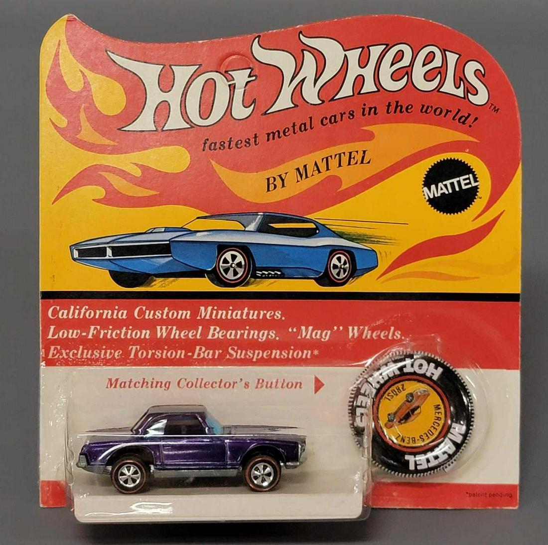 Hot Wheels Redline Purple Mercedes 280SL on Blister (1 of 7)