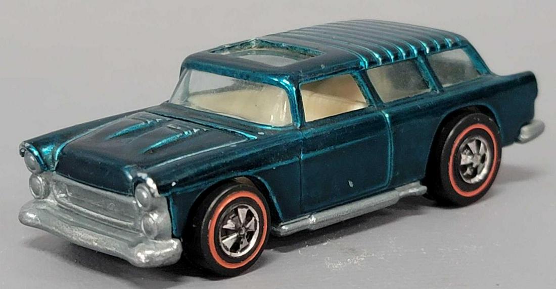 Hot Wheels Redline Aqua Classic Nomad: Hot Wheels Redline Aqua Classic Nomad. Car is wiexcellent th mottled tonong throughout, there is a chip in the edge of the sunroof, light wear to the high spots of the four corners, excellent wheels, 