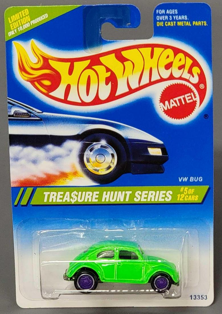 1995 Hot Wheels Treasure Hunt VW Bug Carded (1 of 7)