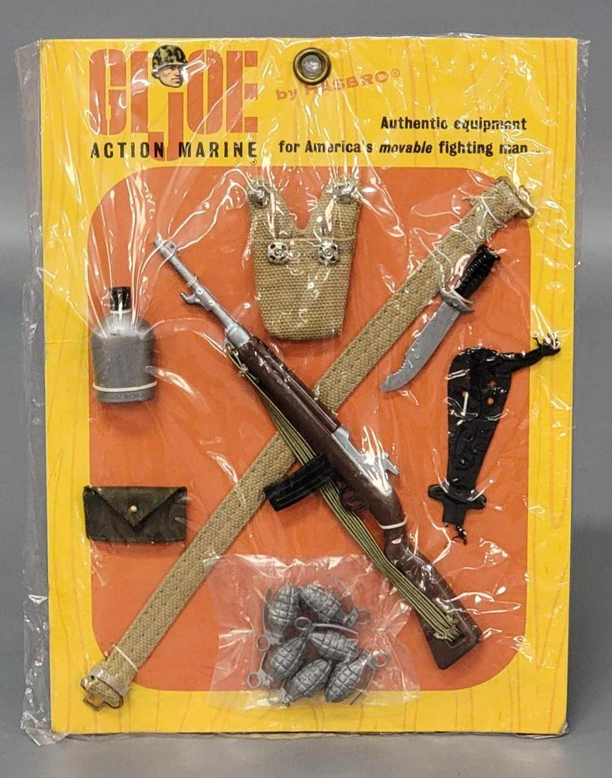 Vintage Hasbro Action Marine GI Joe M1 Carbine: Vintage Hasbro Action Marine GI Joe Authentic Equipment M1 Carbine Accessory set MOC. Cellophane is untorn, card is flat. Card Is marked The British Crown Colony of Hong Kong, single TM on front and b