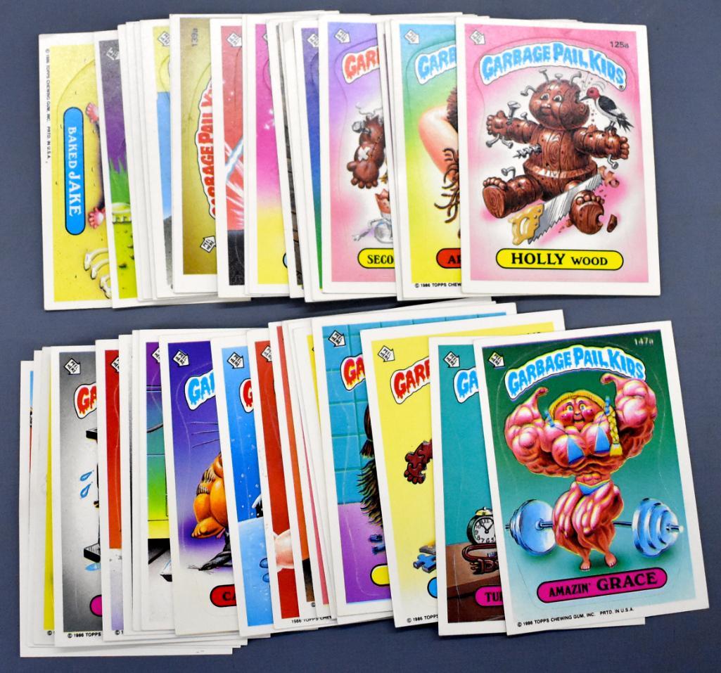 Group of Thirty Nine Topps Garbage Pail Kids Series 4: Group of Thirty Nine Topps Garbage Pail Kids Series 4 1986. Cards are clean with most well centered, some having light edge and corner wear, a few have wax on the face,