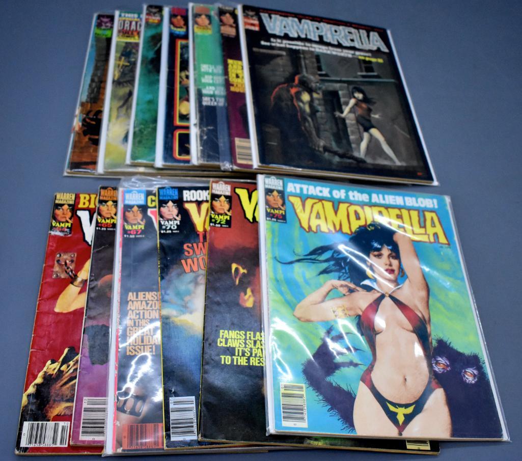Group of thirteen worn Vampirella Magazines (1 of 7)