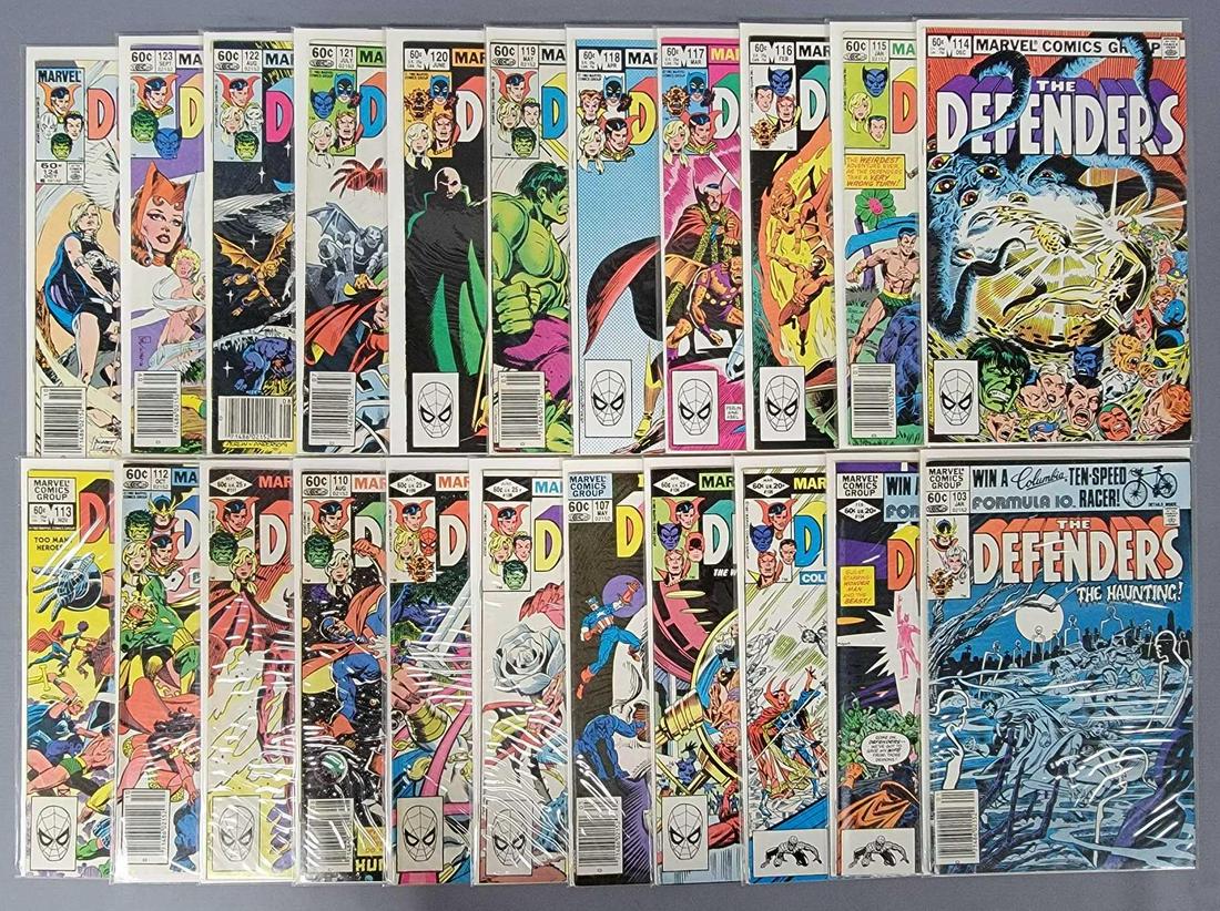 Marvel Comics The Defenders 103 through 124 Twenty-two (1 of 3)